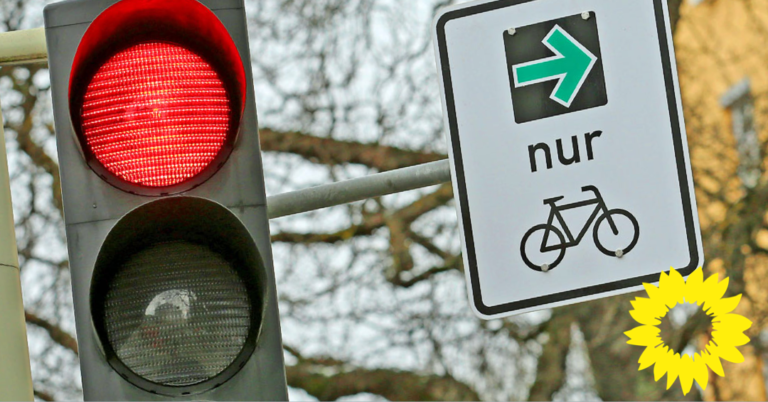 GRÜNE regen die Einführung von Radverkehrs-Grünpfeilen im Herforder Straßenverkehr an