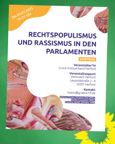 03. Juli: Rechtspopulismus und Rassismus in den Parlamenten