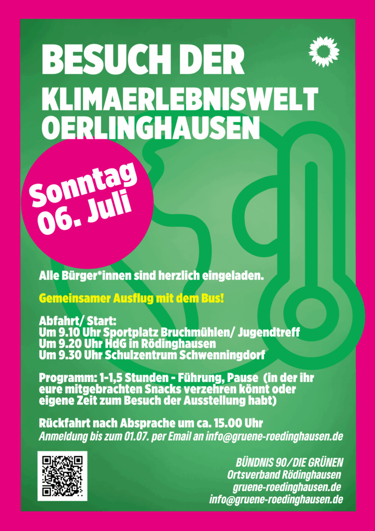 06. Juli: Gemeinsamer Ausflug zur Klimaerlebniswelt Oerlinghausen