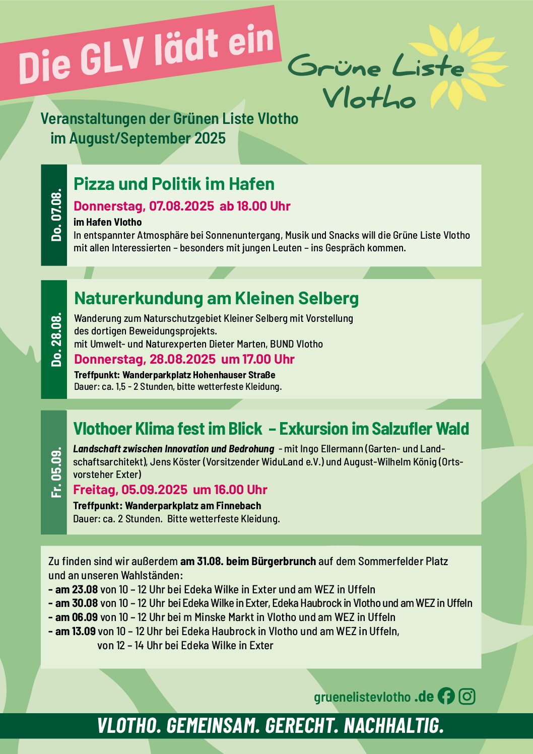 07. August: Pizza und Politik im Hafen