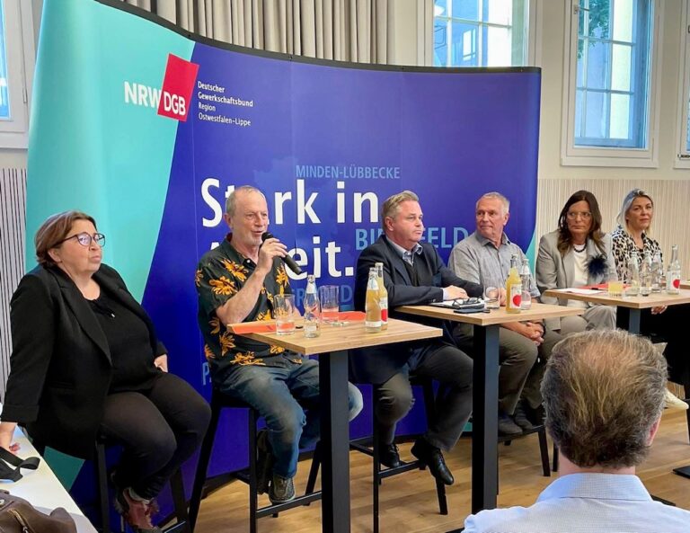 Podiumsdiskussion des DGB