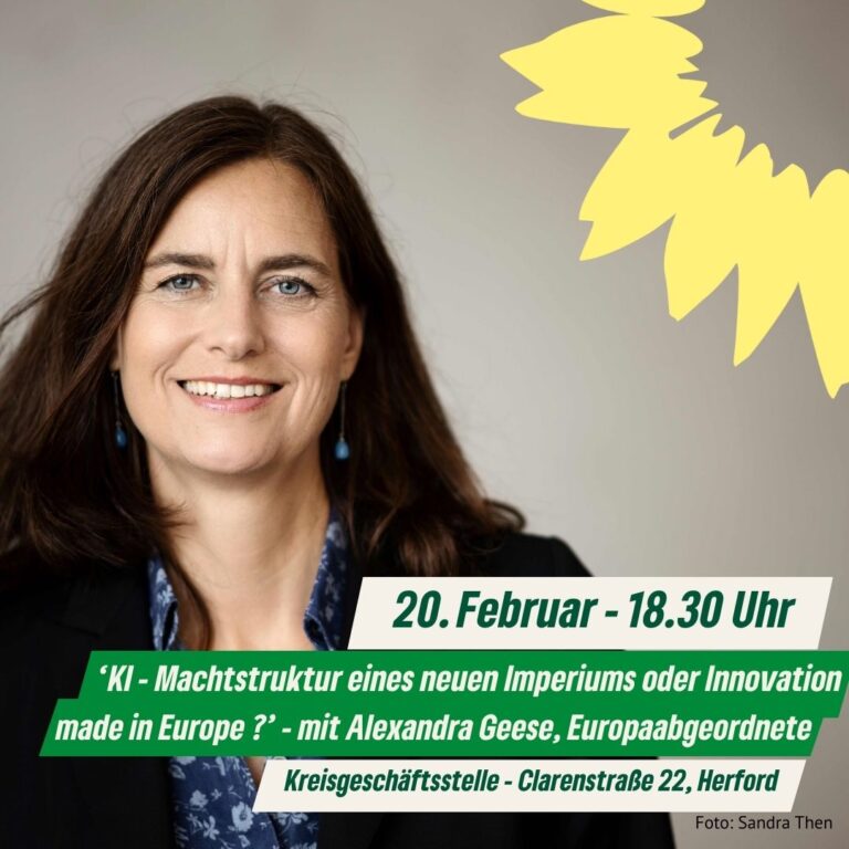 20. Februar: ‚Künstliche Intelligenz – Machtstruktur eines neuen Imperiums oder Innovation made in Europe‘