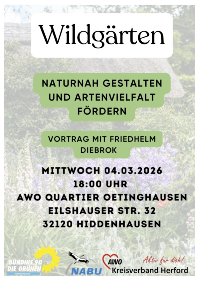 04. März :  Vortrag – Wildgärten