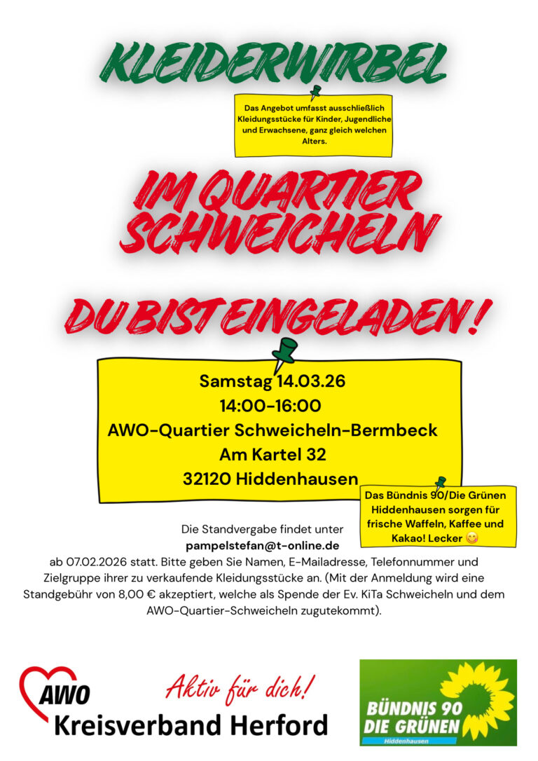 14. März: Kleiderwirbel