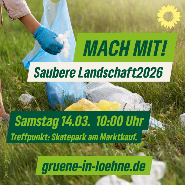 14. März: Sauber Landschaft 2026