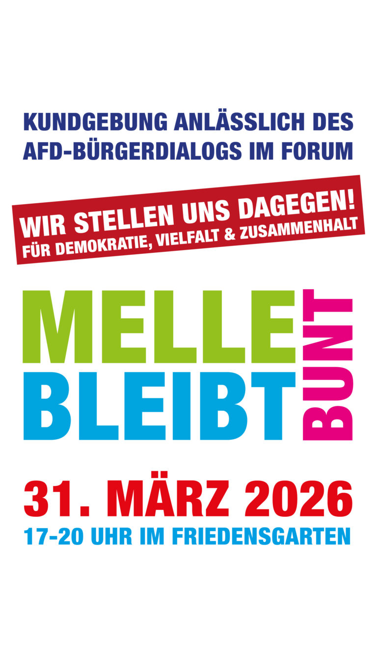 31. März: Melle bleibt bunt – Demo