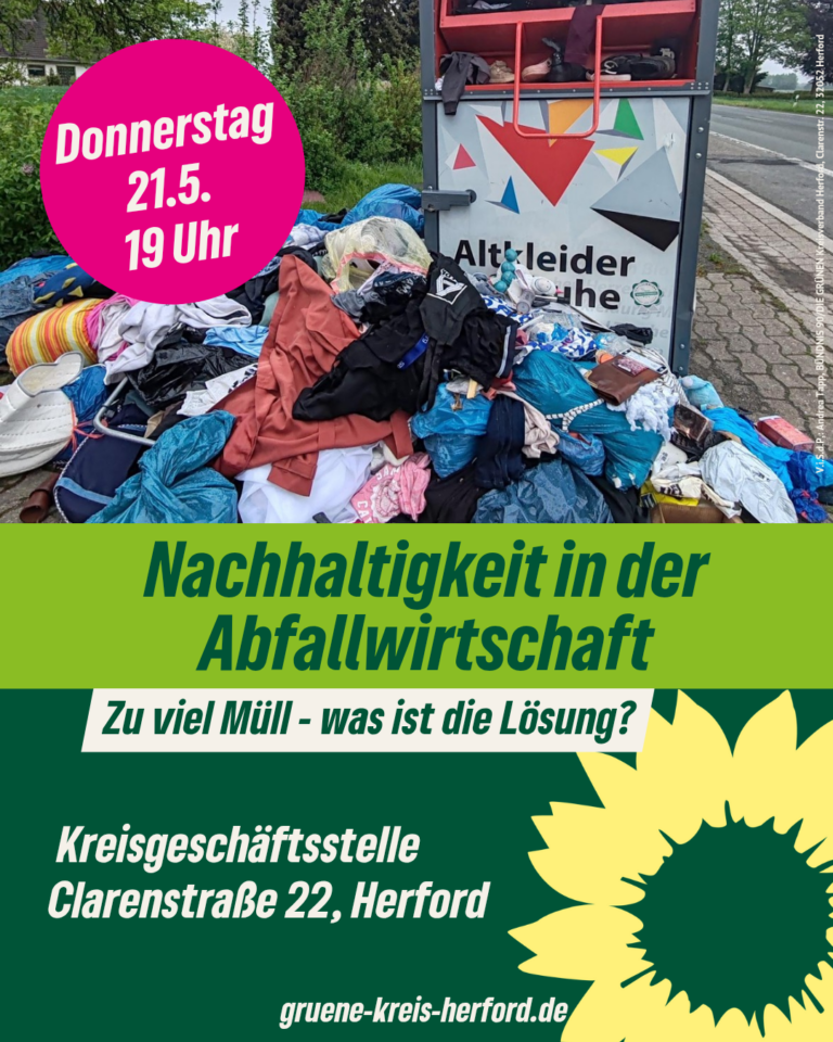 21. Mai: Nachhaltigkeit in der Abfallwirtschaft