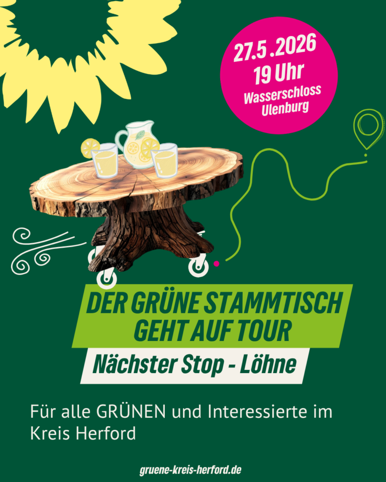 27. Mai: Grüner Stammtisch on Tour in Löhne