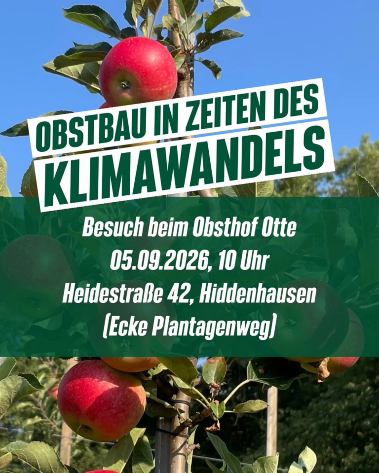 5. September: Obstbau in Zeiten des Klimawandels