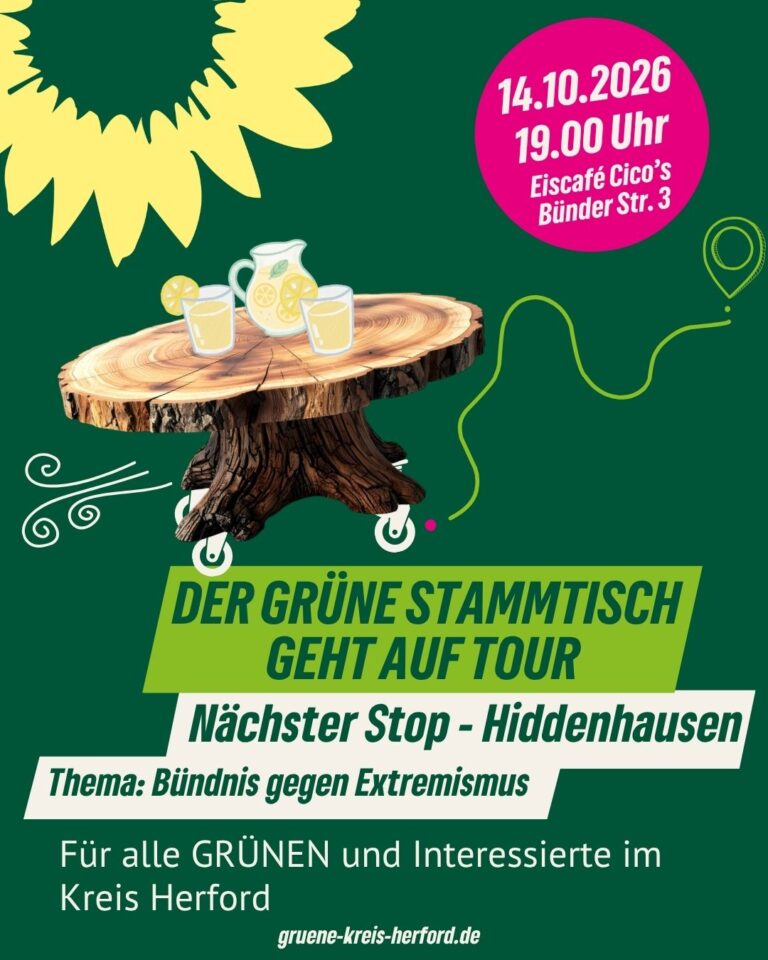 14.Oktober: Kreis Stammtisch in Hiddenhausen -Bündnis gegen Extremismus