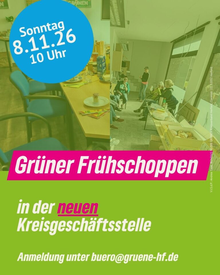 8. November: Grüner Frühschoppen