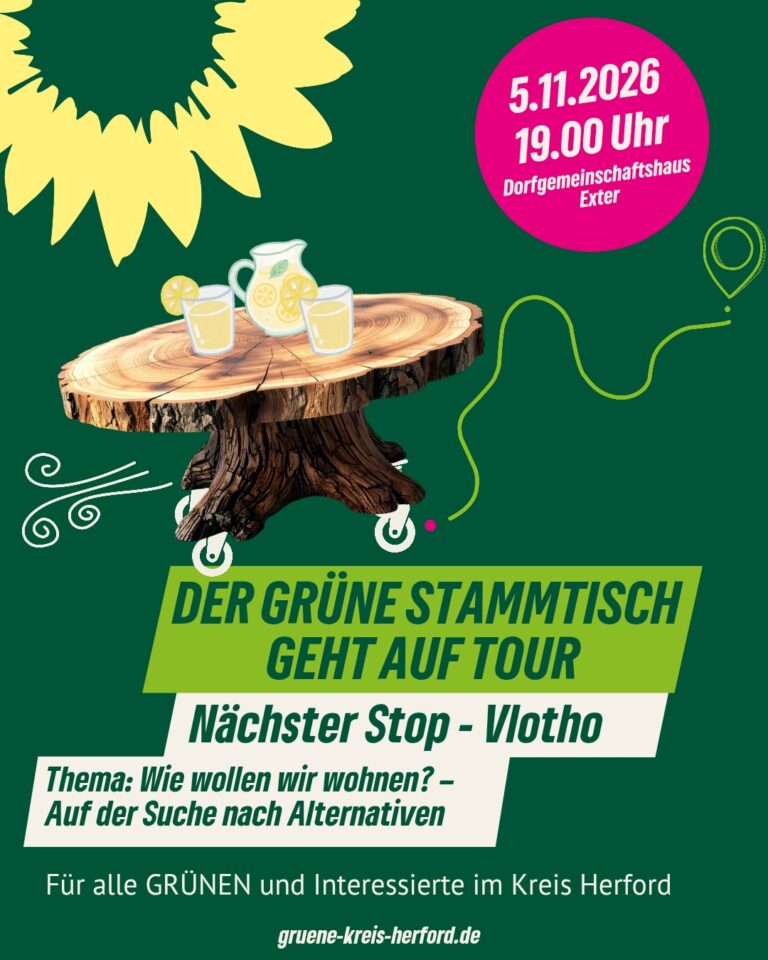 5. November: Kreisstammtisch in Vlotho